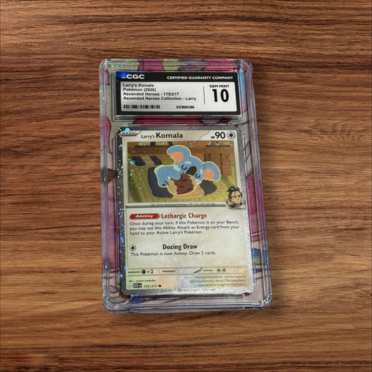 Larry’s Komala (Ascended Heroes #175/217, CGC Gem Mint 10)