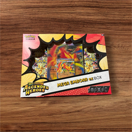Pokémon TCG: Mega Evolution—Ascended Heroes Mega Emboar ex Box