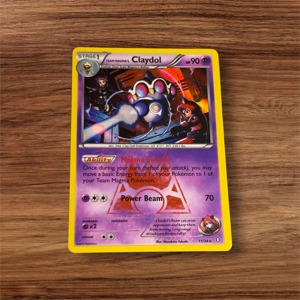 Team Magma's Claydol 11/34 NM