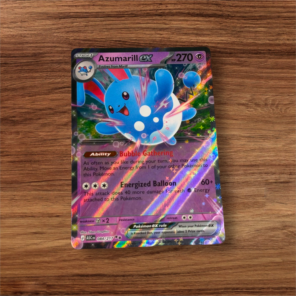 Azumarill ex 084/217 NM